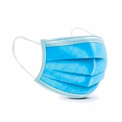 CUBREBOCAS AZUL 3 PLIEGUES