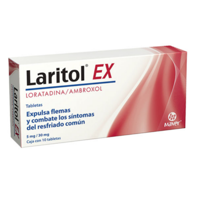 LARITOL EX (LORATADINA, AMBROXOL) 10 TAB