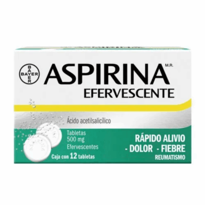 ASPIRINA EFERVESCENTE 12 TABLETAS