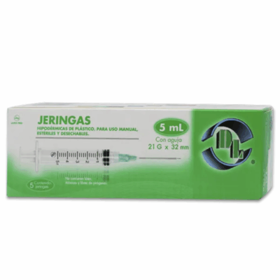 JERINGA 5ML C/5