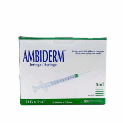 JERINGA 5ML C/100 AMBIDERM