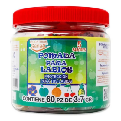 POMADA PARA LABIOS SANAX C/60